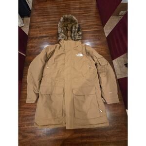 North Face McMurdo Parka light brown down Men's XL